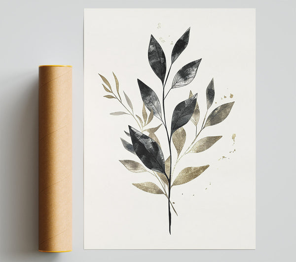 Black & Gold Sprig