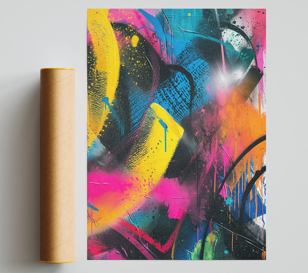 Abstract Graffiti Spray