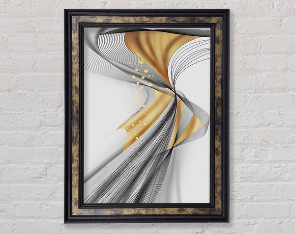 Abstract Lines And Gold