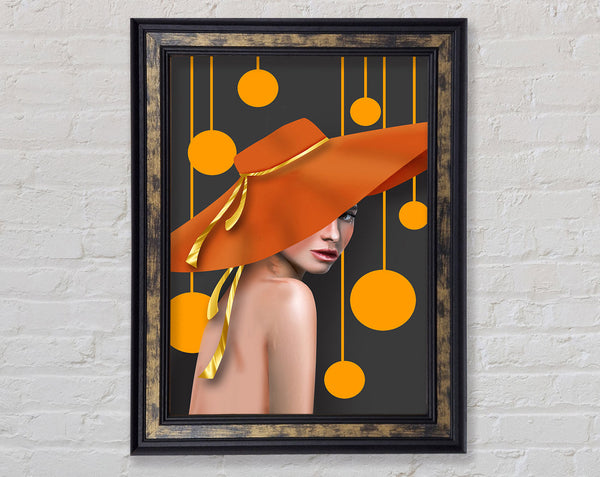 Abstract Orange Hat