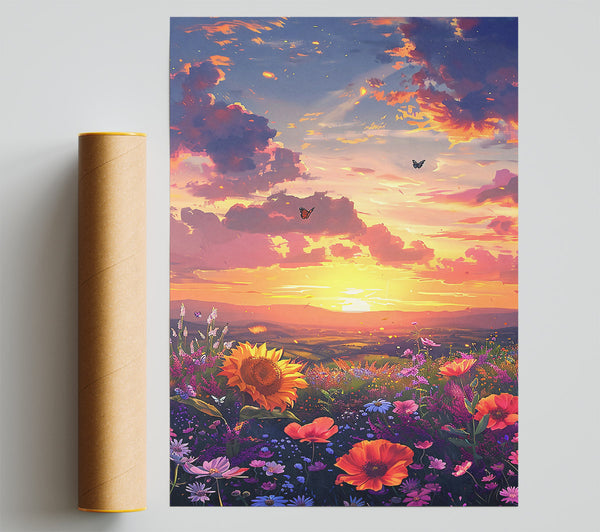 Golden Sunset Meadow