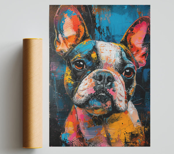 Azure Frenchie Portrait