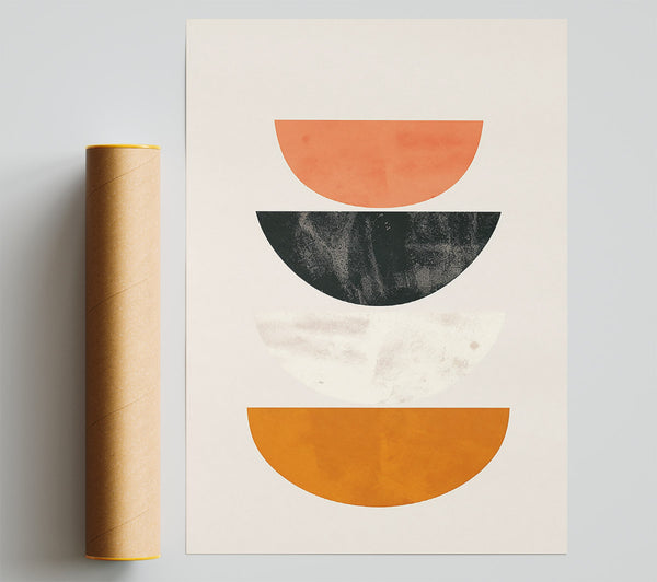 Orange Mid-Century Composition