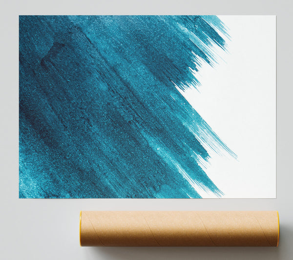 Teal Brushstrokes