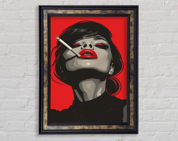 Abstract Woman Smoking