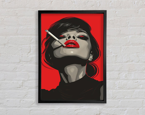 Abstract Woman Smoking