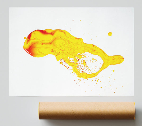 Golden Liquid Explosion