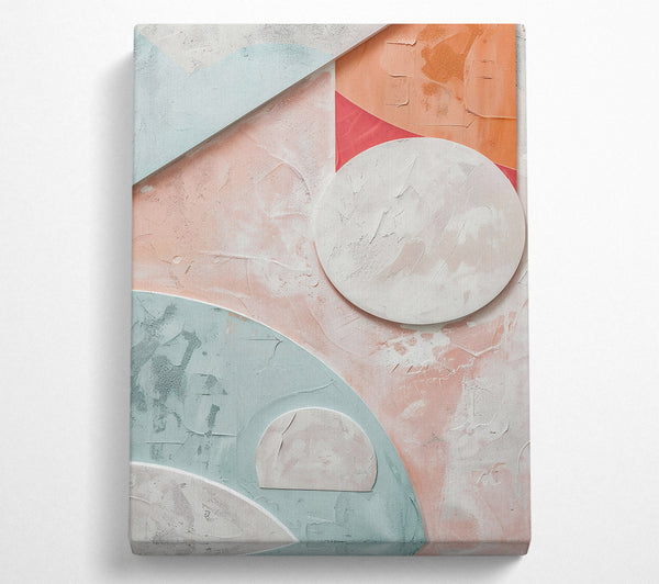 Pale Pink Abstract Shapes