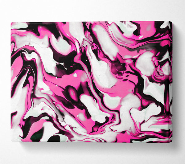 Fuchsia Flowing Swirls