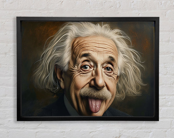 Albert Einstein Sticking Tongue Out