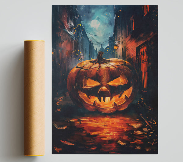 Orange Jack-O-Lantern Alley