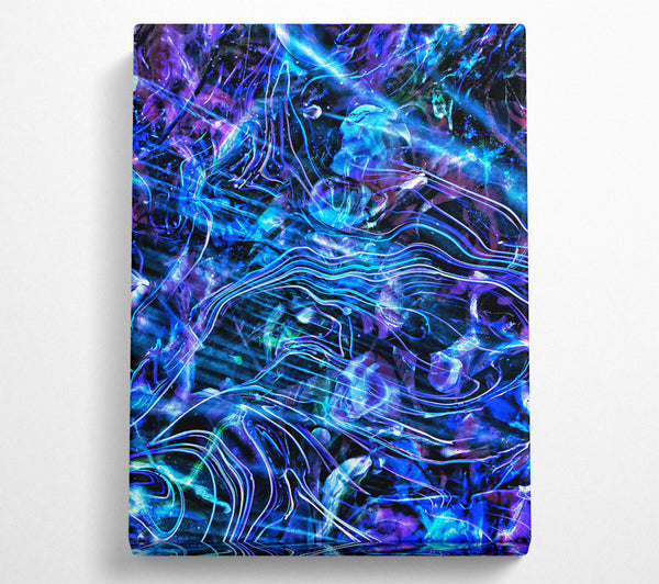 Electric Blue Abstract