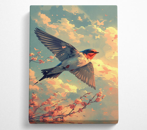 Peach Sky Swallow