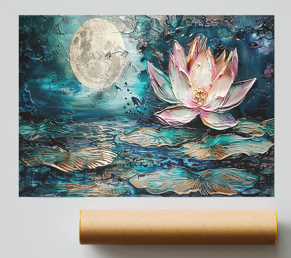 Teal Moon Lotus