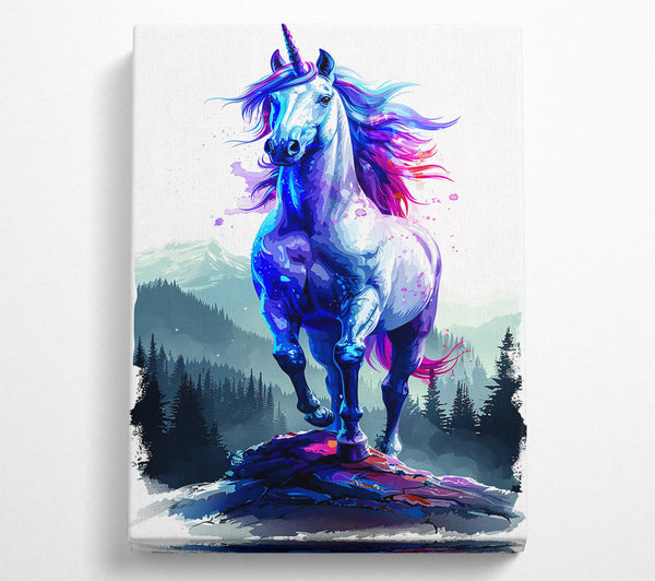 Blue Mystical Unicorn