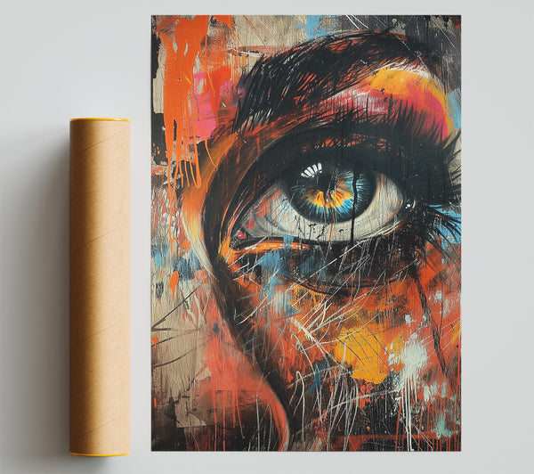 Orange Abstract Eye