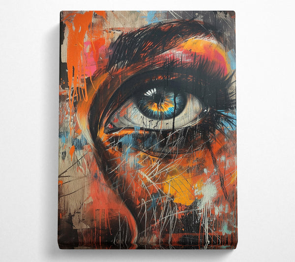 Orange Abstract Eye