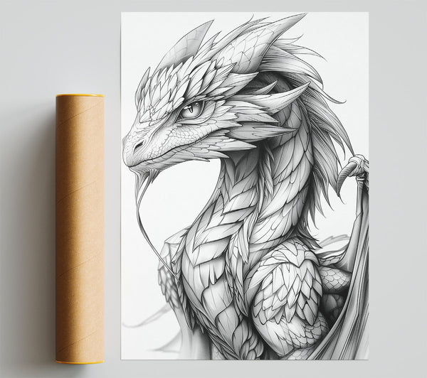 Silver Winged Dragon