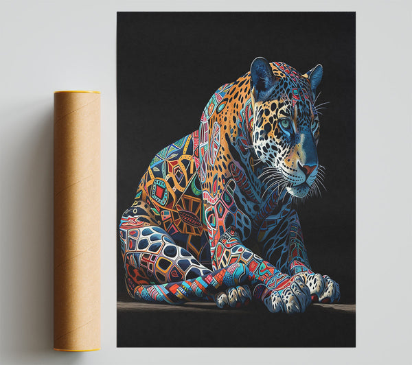 Blue Jaguar Tapestry