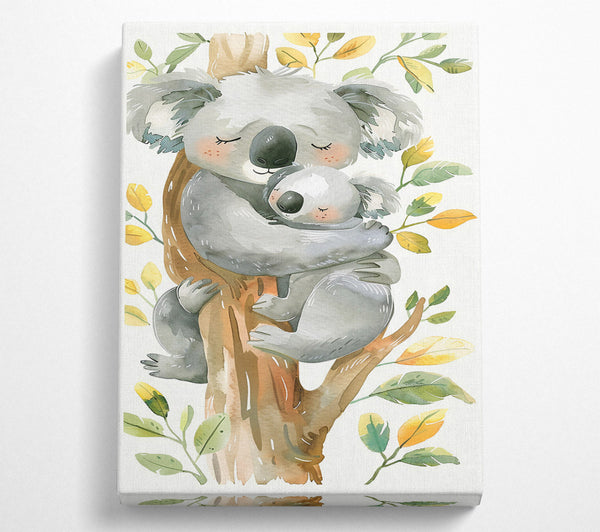 Grey Koala Family Hug