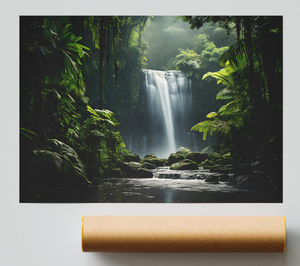 Emerald Green Waterfall