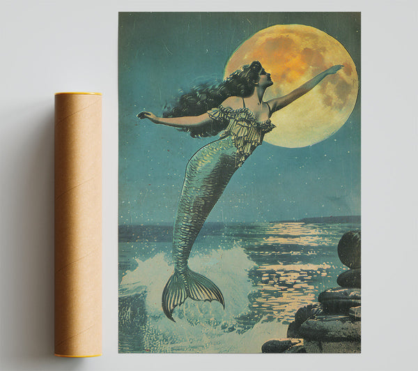 Teal Moonlight Mermaid