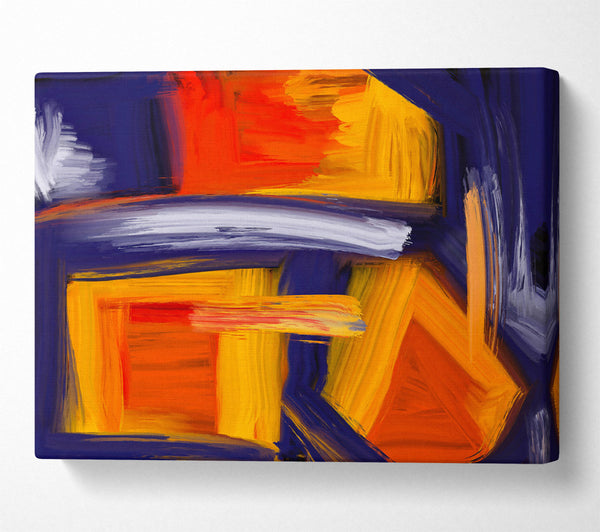 Orange Abstract Canvas