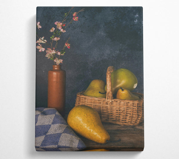 Golden Pears In Basket