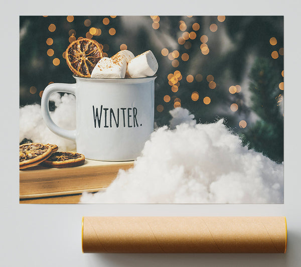 White Winter Mug