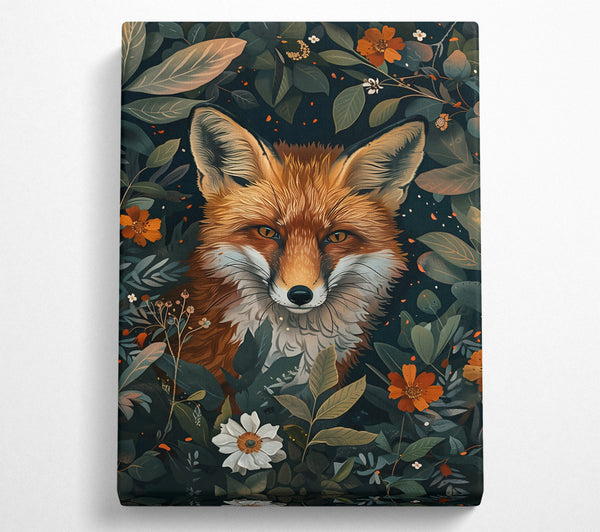 Orange Fox In Bloom