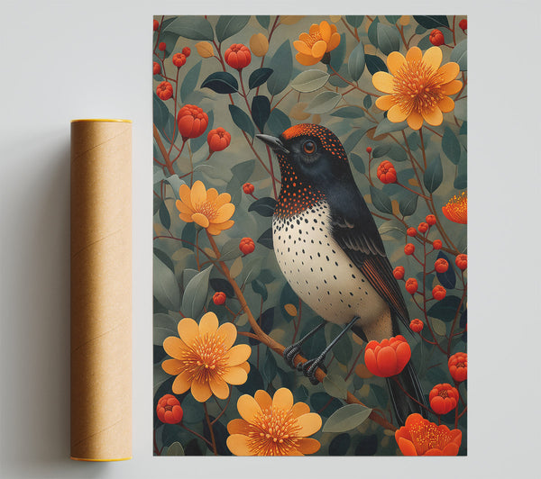 Orange Spotted Songbird