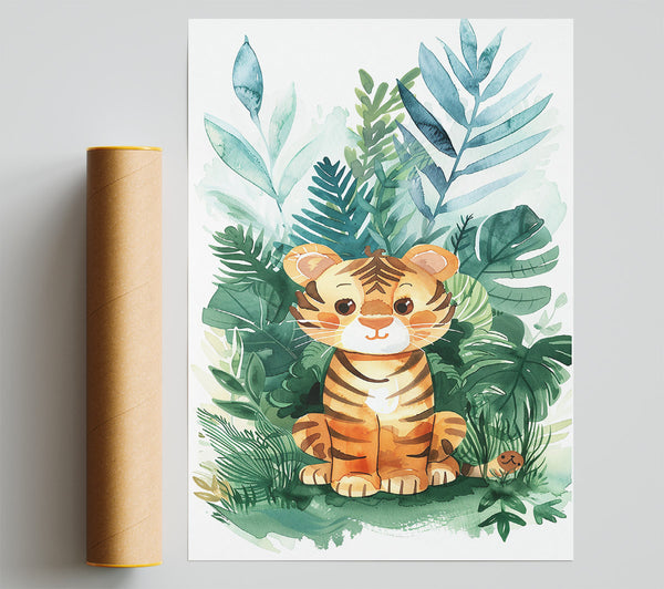 Orange Tiger In Greenery