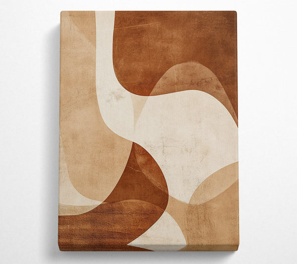 Rustic Brown Abstract Shapes