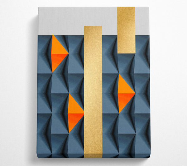 Blue And Gold Blocks