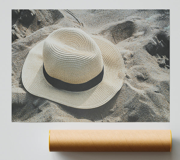 Tan Hat On Sand