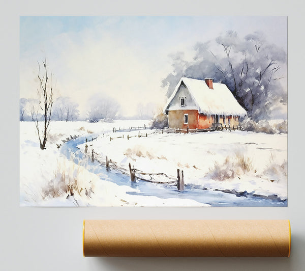 Orange Winter Cottage