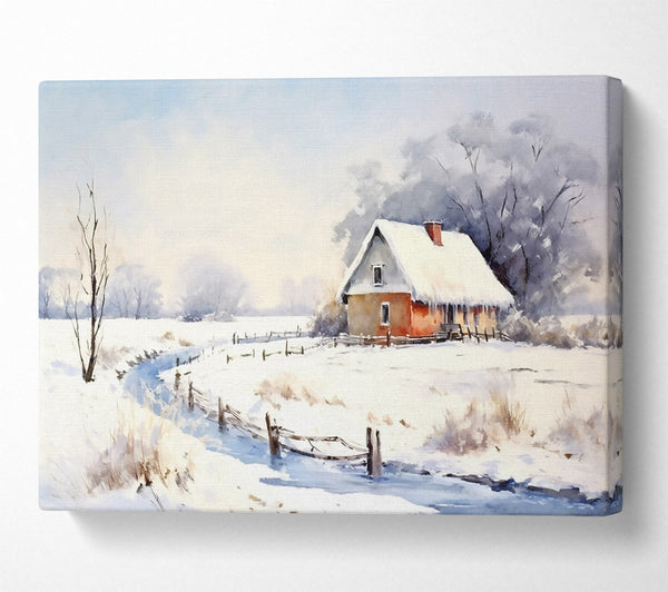 Orange Winter Cottage