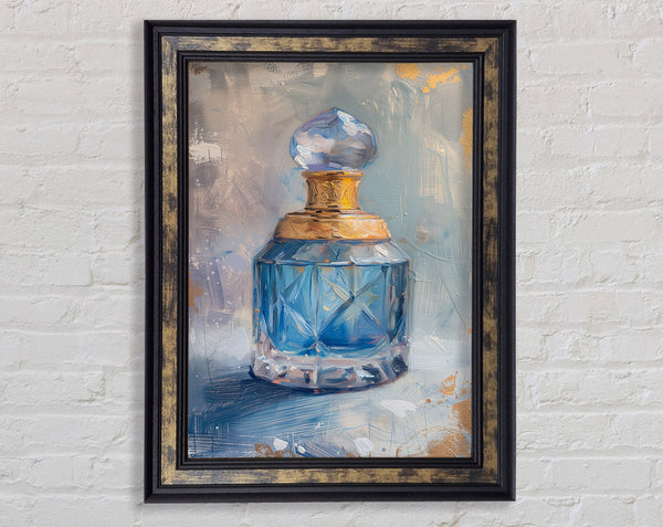 Blue Antique Perfume Bottle