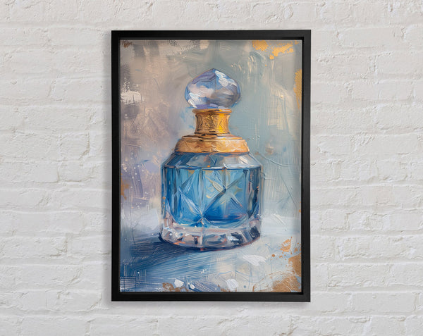 Blue Antique Perfume Bottle