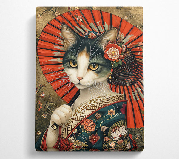 Red Kimono Cat