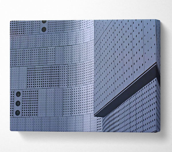 Gray Perforated Facade