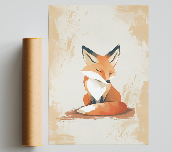 Orange Fox Resting