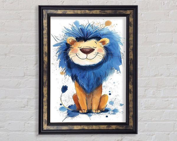 Blue Main Lion