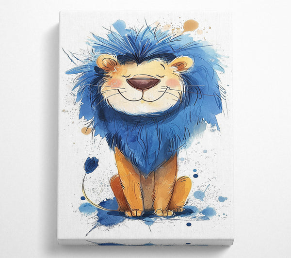 Blue Main Lion