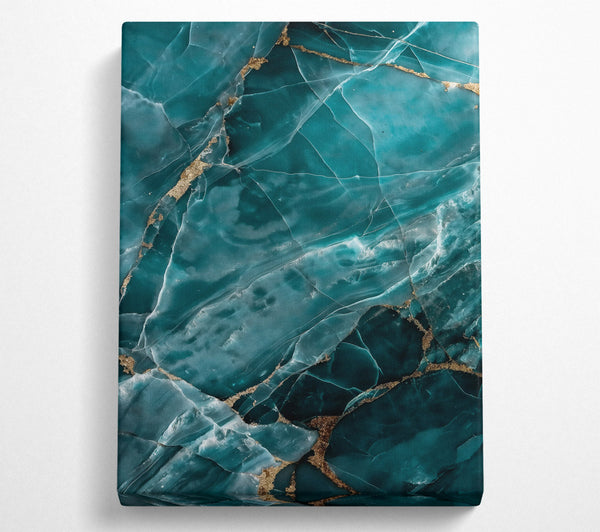 Teal Veined Marble