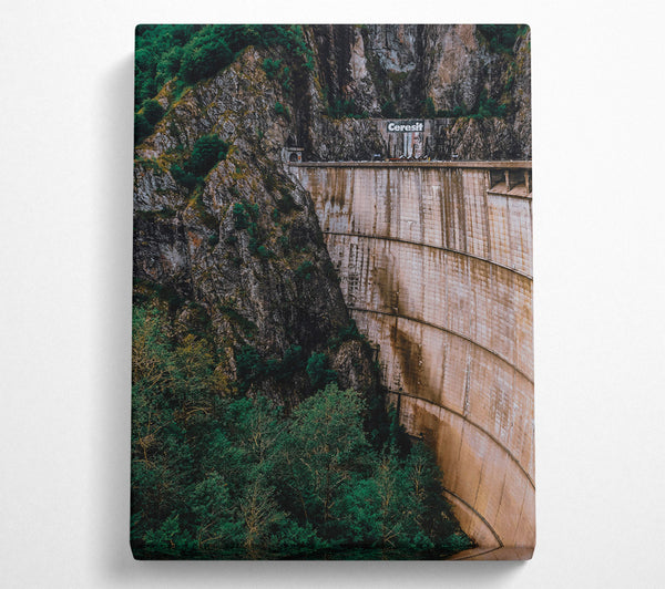 Green And Gray Dam Wall