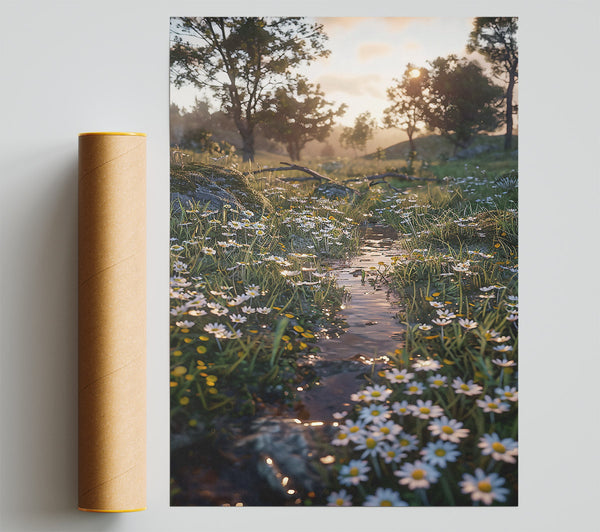 Golden Stream Of Daisies.