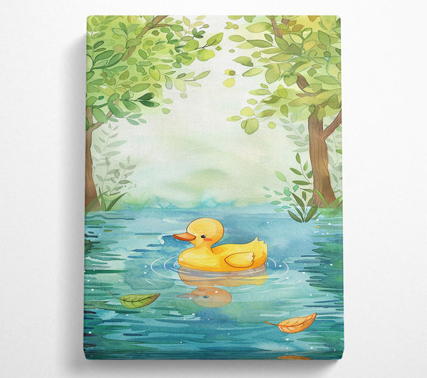 Yellow Duck In The Pond