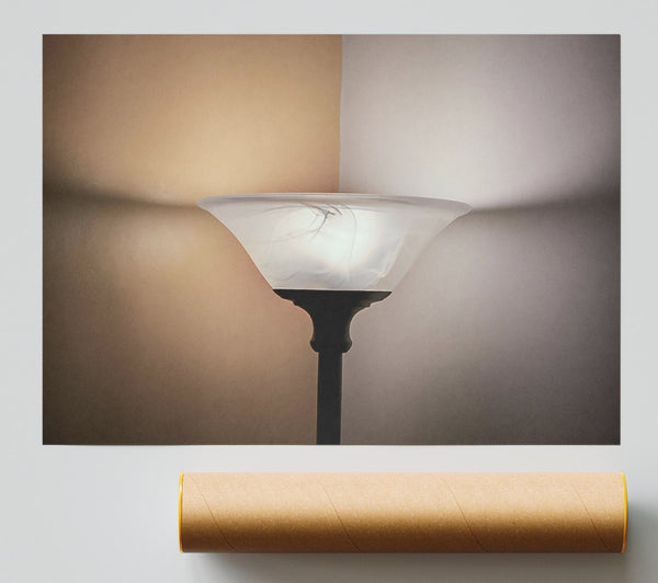 White Shade Corner Light