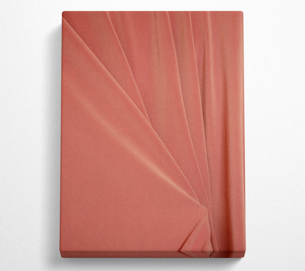 Salmon Silk Drapes